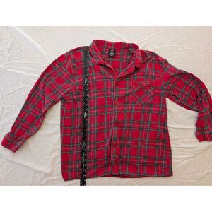 Hanes Vintage Cotton Long Sleeve Flannel Shirt 90's - L